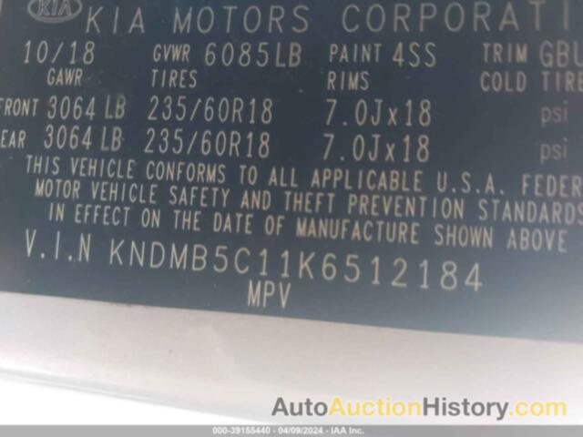 KIA SEDONA EX, KNDMB5C11K6512184