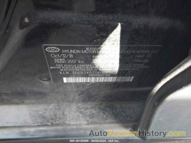 HYUNDAI SONATA SE, 5NPE24AF0KH749025