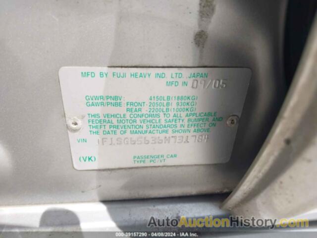 SUBARU FORESTER 2.5X, JF1SG65636H731784