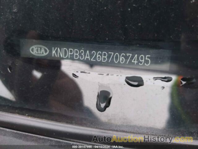 KIA SPORTAGE LX, KNDPB3A26B7067495