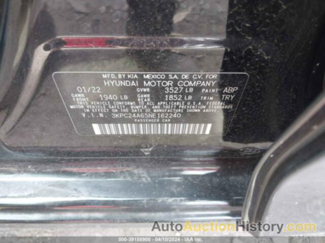 HYUNDAI ACCENT SE, 3KPC24A65NE162240