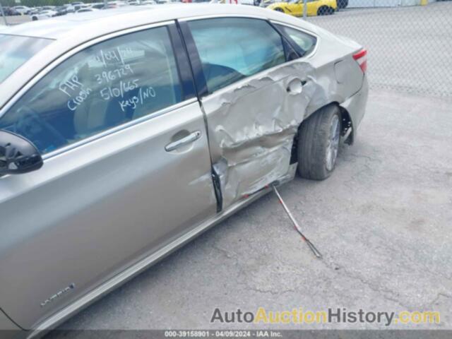 TOYOTA AVALON HYBRID LIMITED, 4T1BD1EB7FU047522