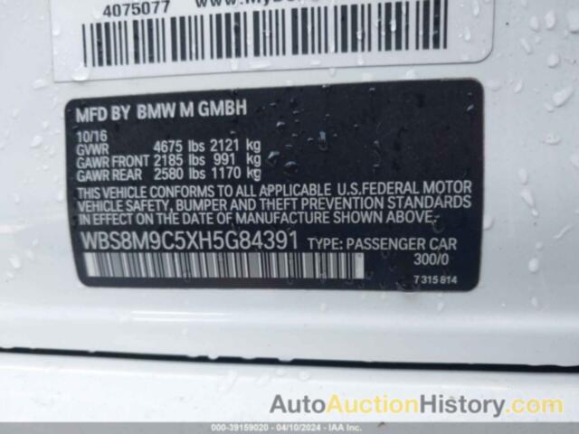BMW M3, WBS8M9C5XH5G84391