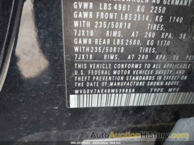 VOLKSWAGEN TIGUAN SE, WVGBV7AX4BW539859