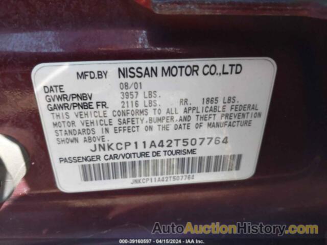 INFINITI G20 LUXURY, JNKCP11A42T507764