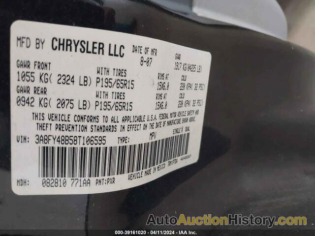 CHRYSLER PT CRUISER LX, 3A8FY48B58T106595