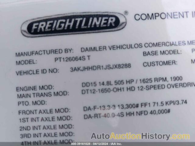 FREIGHTLINER NEW CASCADIA 126, 3AKJHHDR1JSJX8288