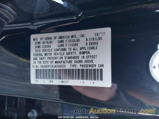 ACURA TLX TECH PKG, 19UUB2F59JA008525