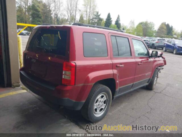 JEEP PATRIOT SPORT, 1C4NJPBB1ED843411