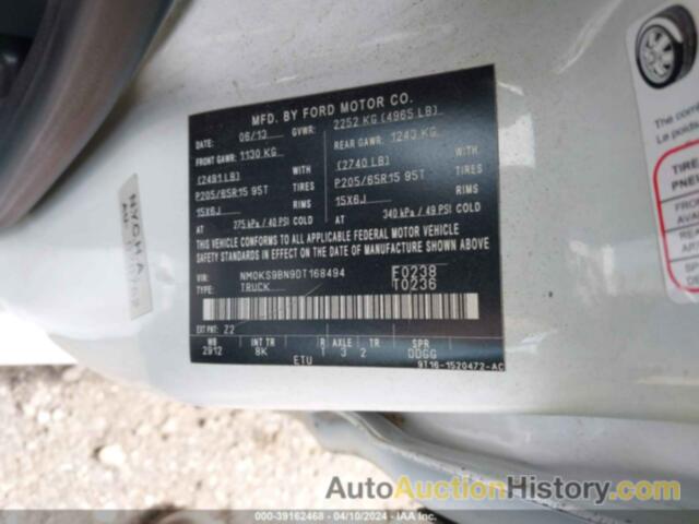 FORD TRANSIT CONNECT XLT, NM0KS9BN9DT168494