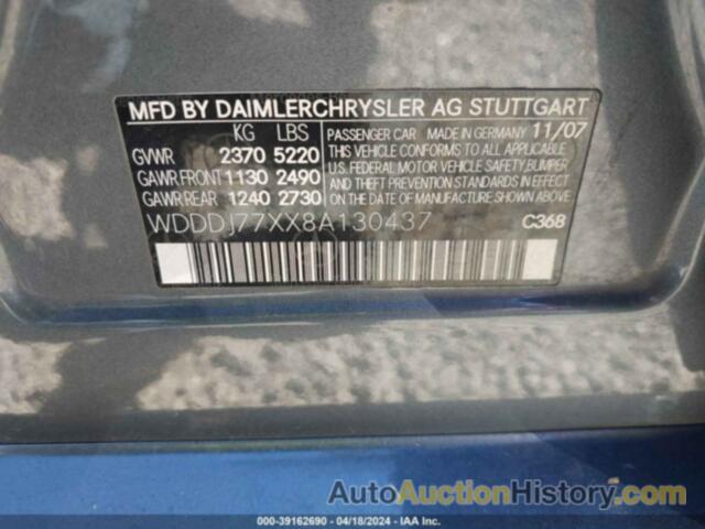 MERCEDES-BENZ CLS 63 AMG, WDDDJ77XX8A130437