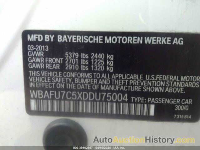 BMW 535I XDRIVE, WBAFU7C5XDDU75004