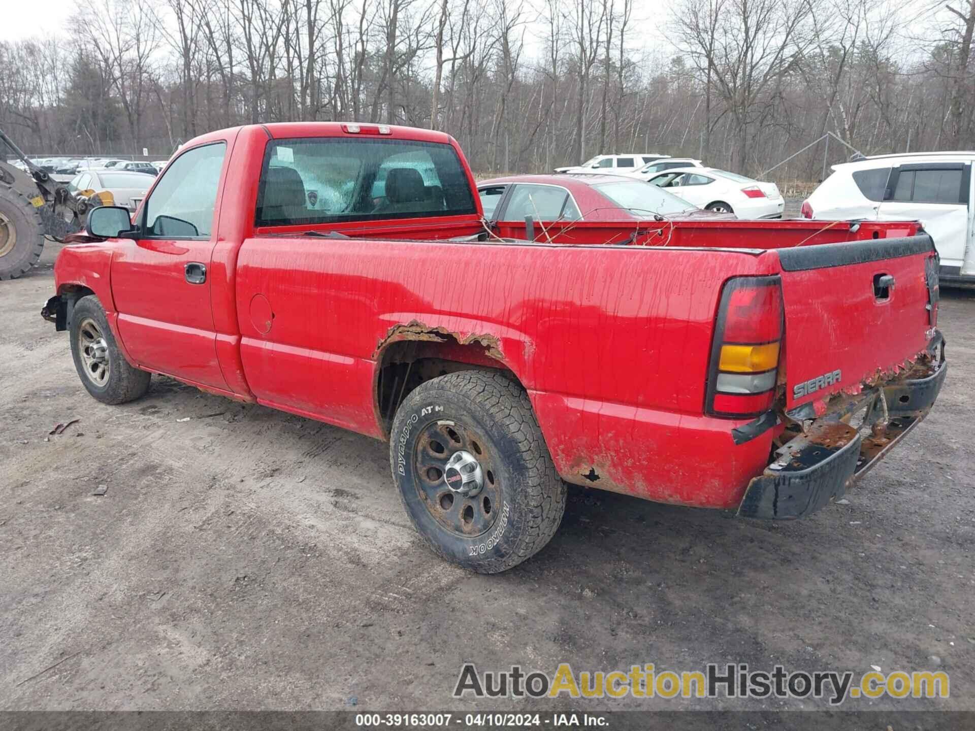 GMC SIERRA 1500 CLASSIC WORK TRUCK, 3GTEC14X37G238683