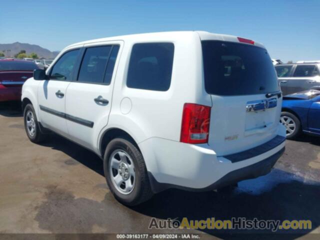 HONDA PILOT LX, 5FNYF3H23EB005842