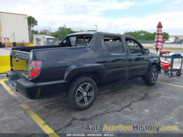 HONDA RIDGELINE SPORT, 5FPYK1F73EB011159