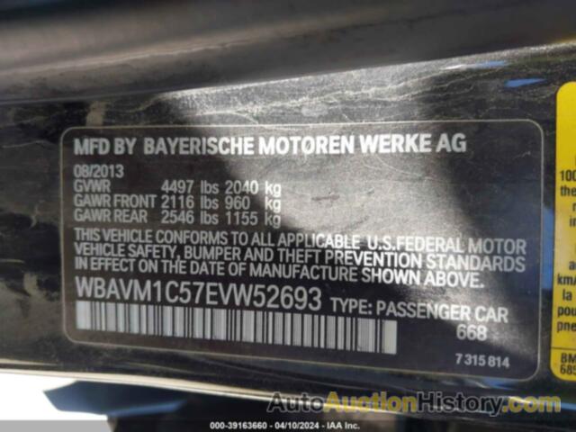 BMW X1 SDRIVE28I, WBAVM1C57EVW52693