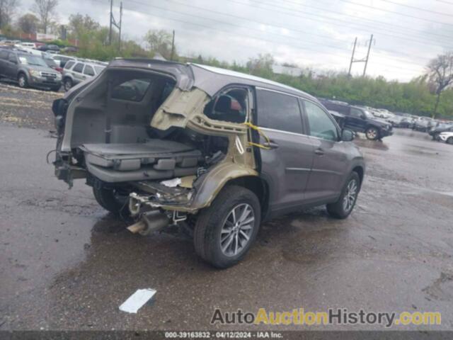 TOYOTA HIGHLANDER XLE, 5TDJZRFH6KS577174