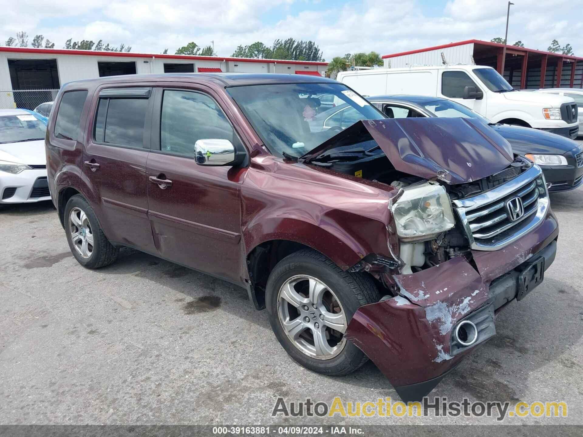 HONDA PILOT EXL, 5FNYF4H59CB018687