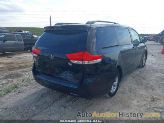 TOYOTA SIENNA LE V6 8 PASSENGER, 5TDKK3DC5DS344211