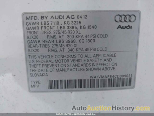 AUDI Q7 3.0 TDI PREMIUM, WA1VMAFE4CD009021