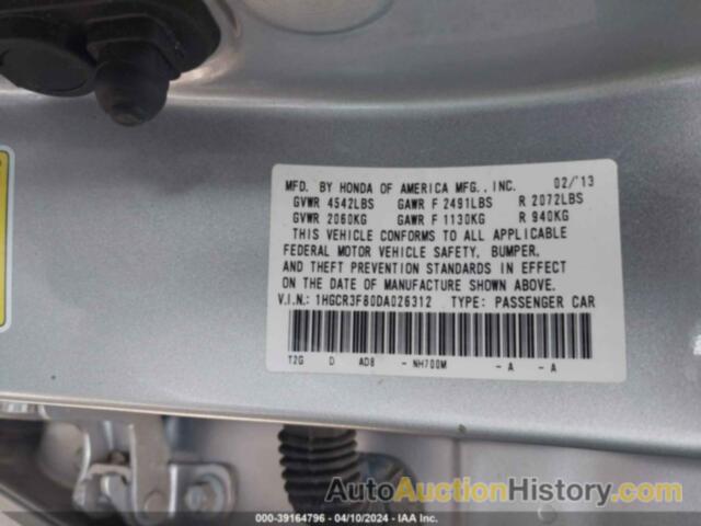 HONDA ACCORD EX-L V-6, 1HGCR3F80DA026312