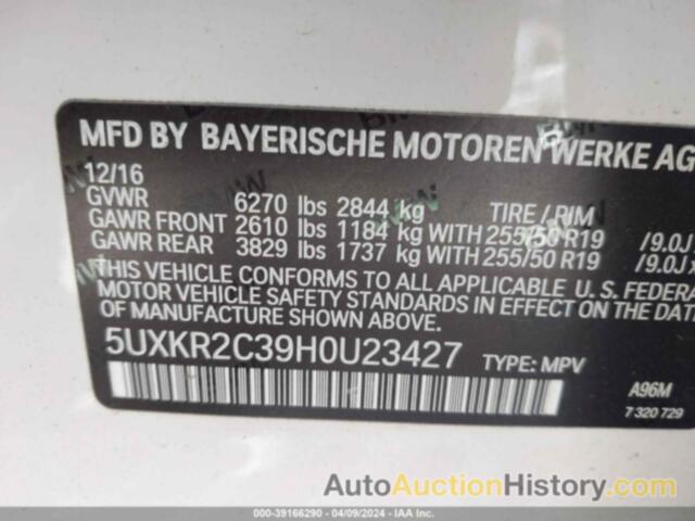 BMW X5 SDRIVE35I, 5UXKR2C39H0U23427