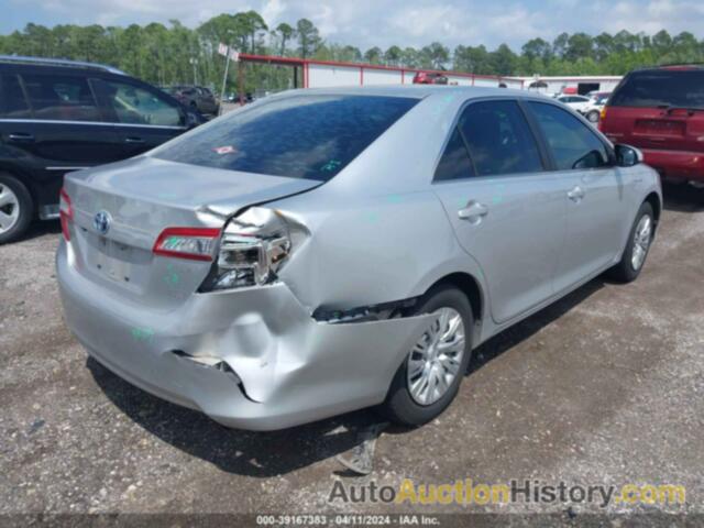 TOYOTA CAMRY HYBRID LE, 4T1BD1FK4DU083406