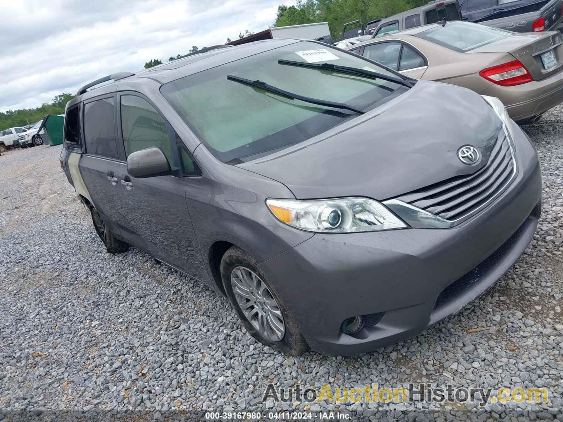 TOYOTA SIENNA XLE 8 PASSENGER, 5TDYK3DC9GS740043