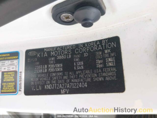 KIA SOUL +, KNDJT2A27A7122404