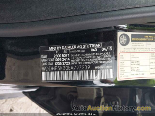 MERCEDES-BENZ E 350 350, WDDHF5KB0EA797239