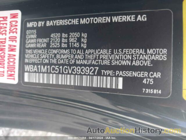 BMW M235I, WBA1M1C51GV393927