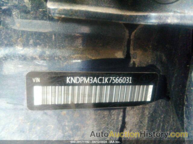 KIA SPORTAGE LX, KNDPM3AC1K7566031