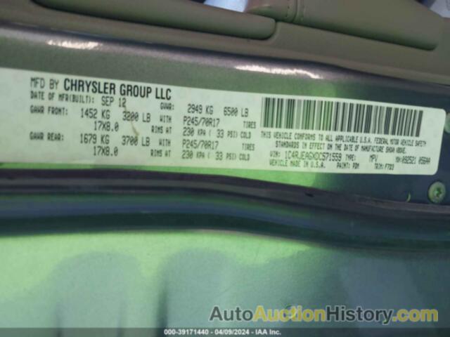 JEEP GRAND CHEROKEE LAREDO, 1C4RJEAGXDC571559