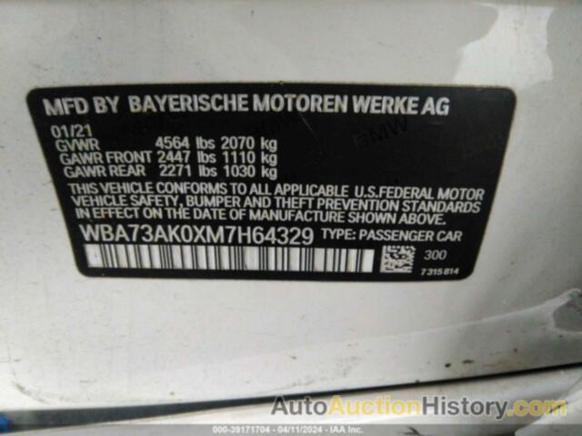 BMW 228I GRAN COUPE XDRIVE, WBA73AK0XM7864329