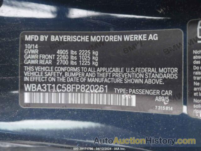 BMW 428I XDRIVE, WBA3T1C58FP820261