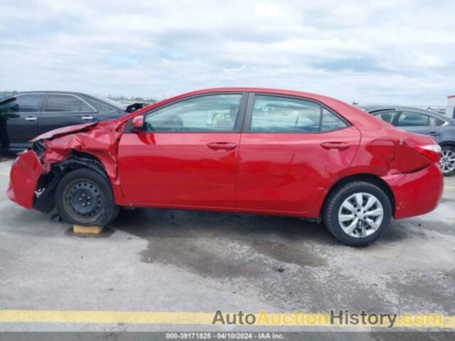 TOYOTA COROLLA LE, 5YFBURHE1GP437569