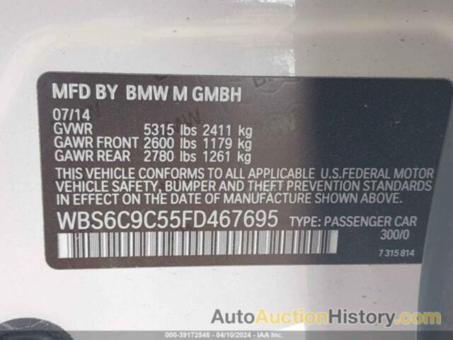 BMW M6 GRAN COUPE, WBS6C9C55FD467695