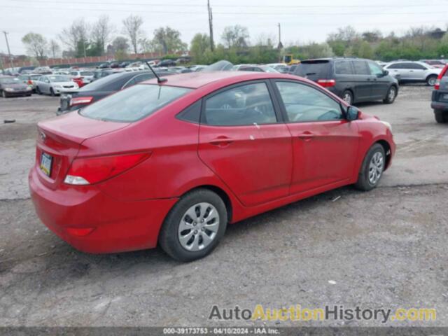 HYUNDAI ACCENT SE, KMHCT4AE5GU113981