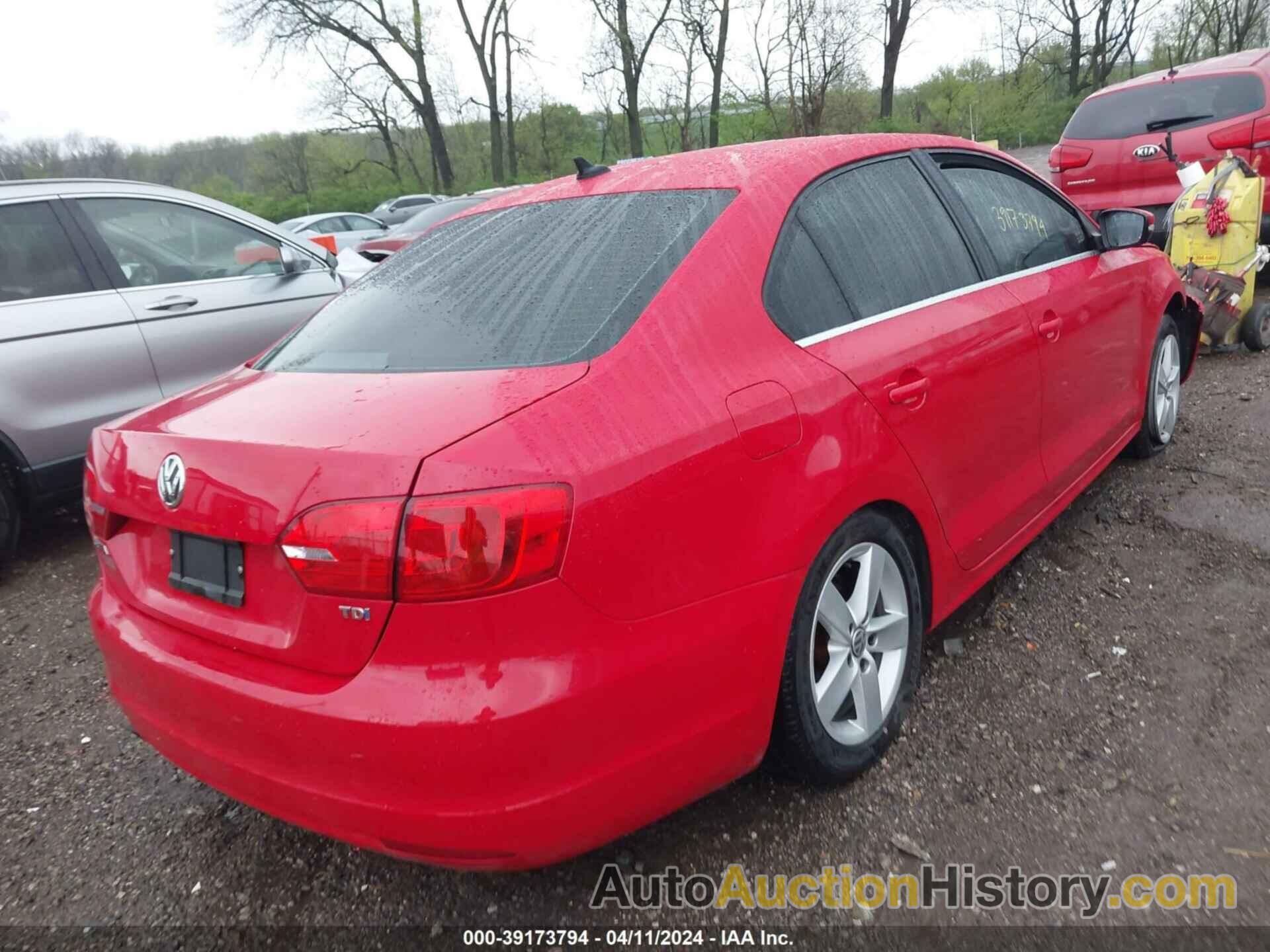 VOLKSWAGEN JETTA 2.0L TDI, 3VWLL7AJ8EM355553