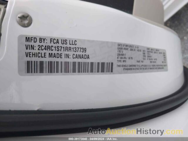 CHRYSLER PACIFICA HYBRID SELECT, 2C4RC1S71RR137739