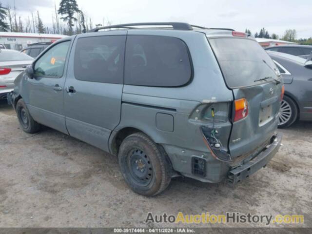 TOYOTA SIENNA LE, 4T3ZF13C3XU107194