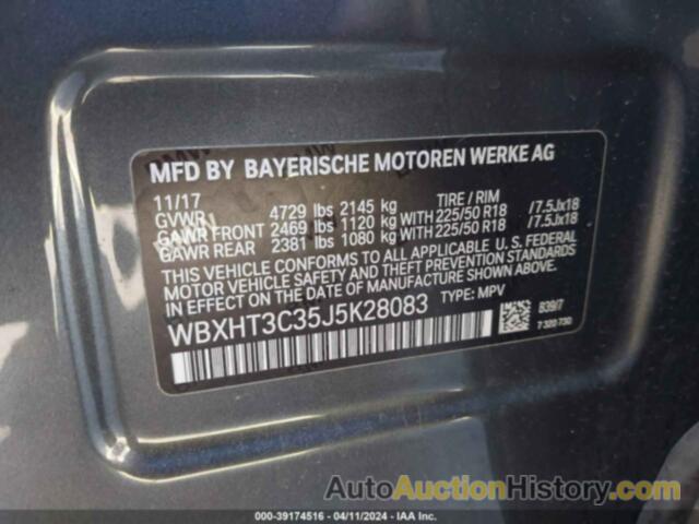 BMW X1 XDRIVE28I, WBXHT3C35J5K28083