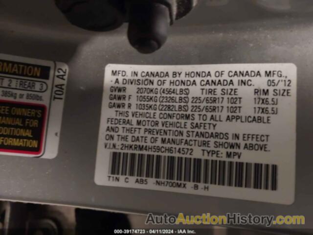 HONDA CR-V EX, 2HKRM4H59CH614572
