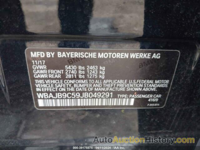 BMW M550I XDRIVE, WBAJB9C59JB049291