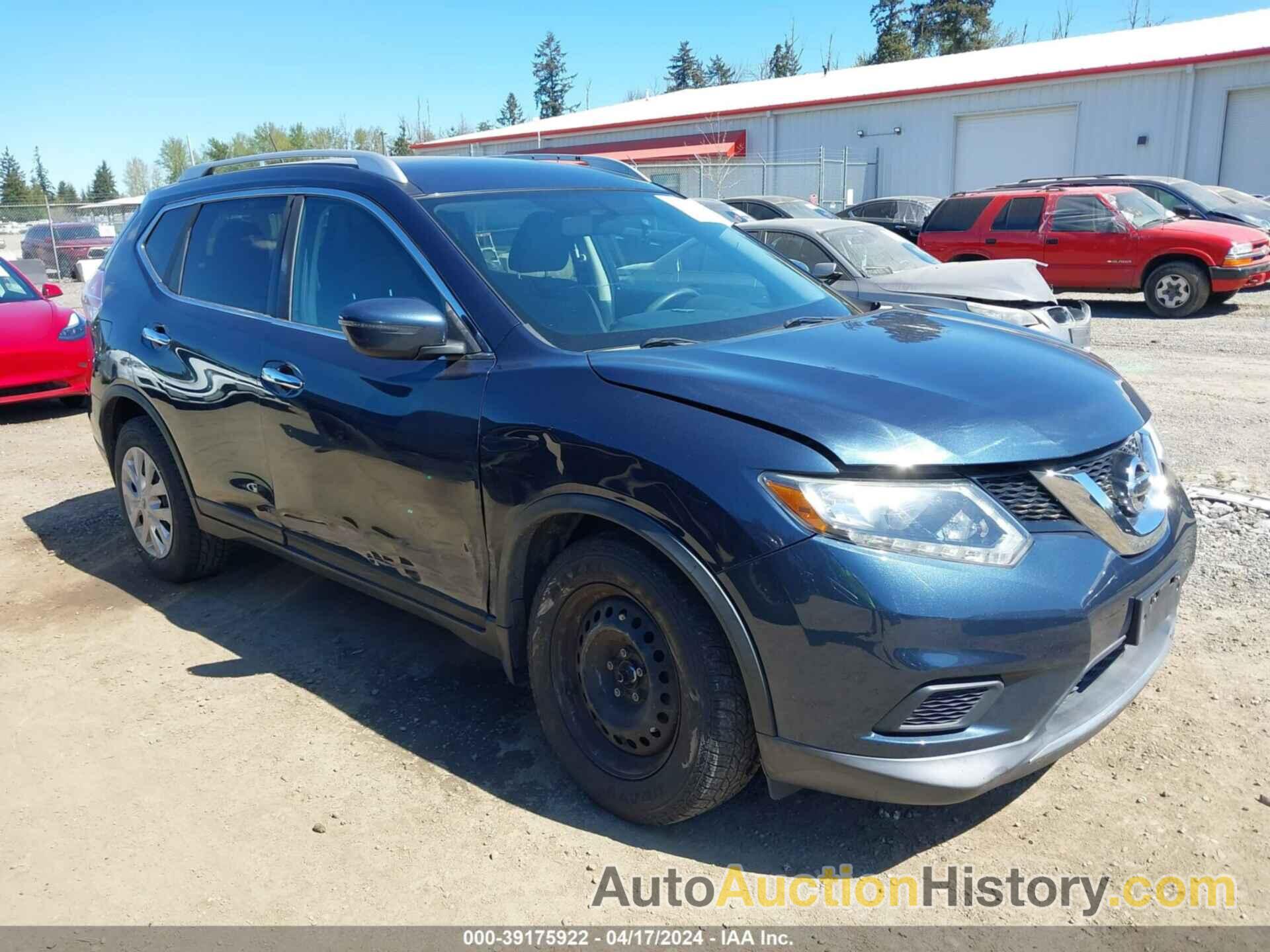 NISSAN ROGUE S, KNMAT2MV0GP677211