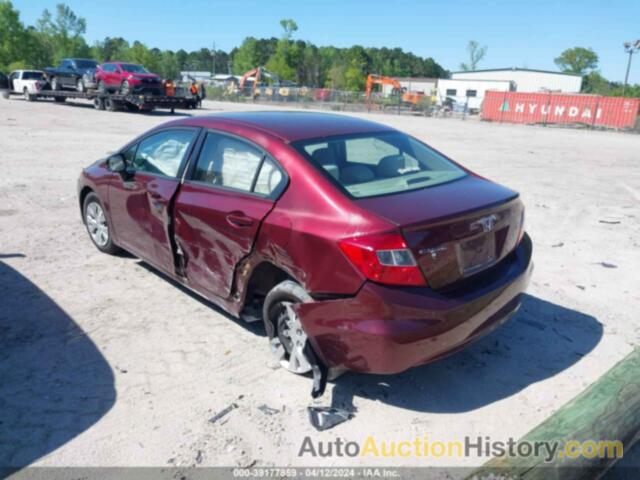 HONDA CIVIC LX, 2HGFB2F5XCH515494