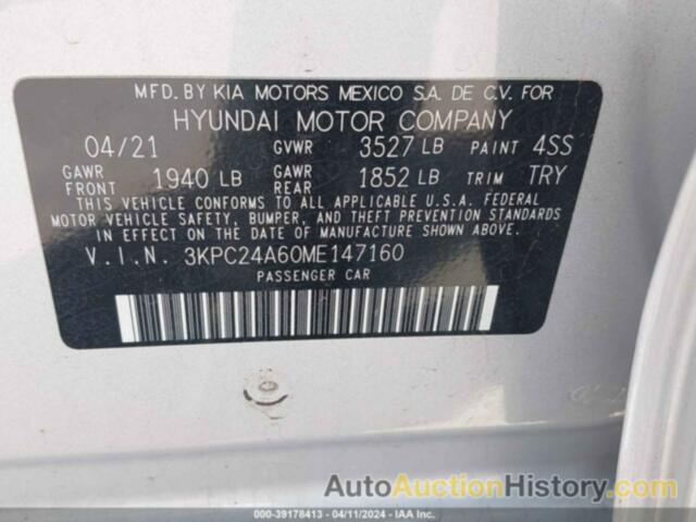 HYUNDAI ACCENT SE, 3KPC24A60ME147160