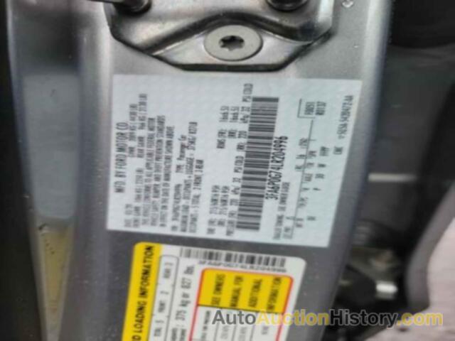 FORD FUSION S, 3FA6P0G74LR204996