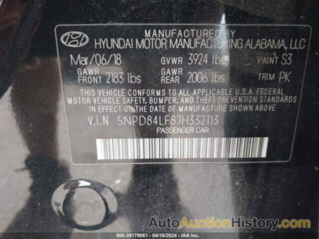 HYUNDAI ELANTRA VALUE EDITION, 5NPD84LF8JH332113