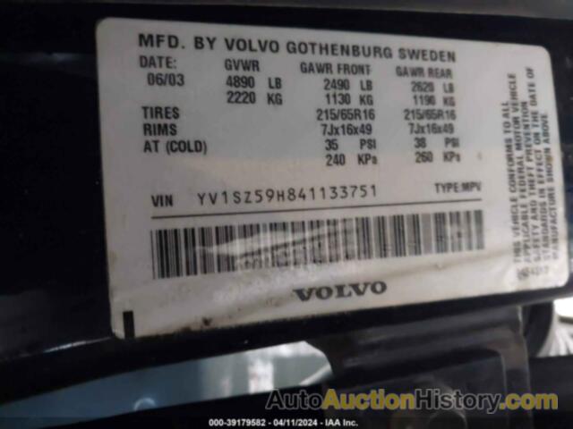 VOLVO XC70, YV1SZ59H841133751